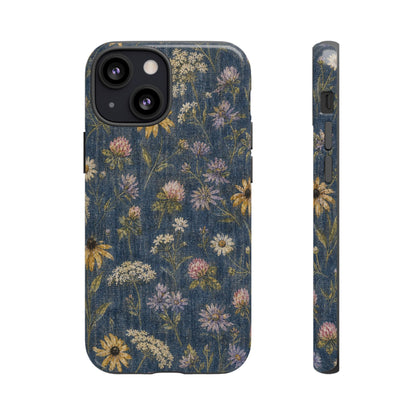 Denim Florals Tough Case