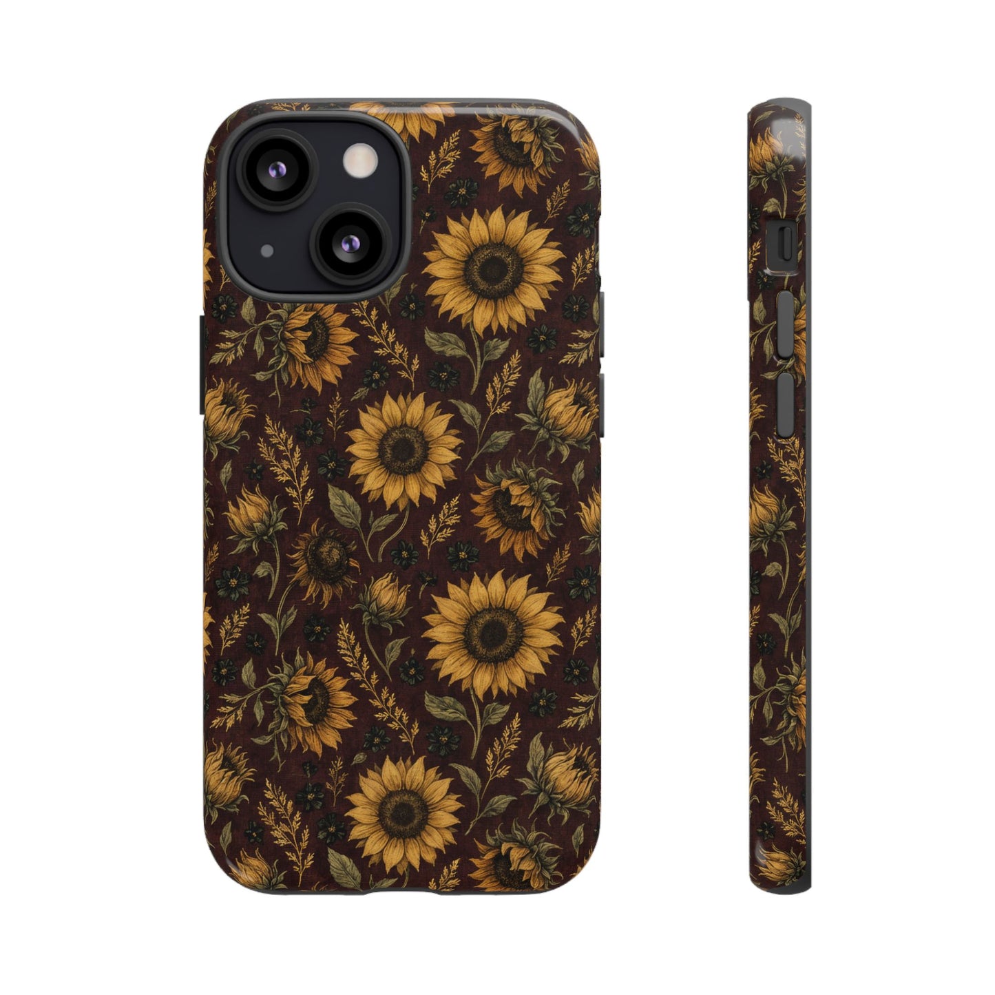 Burgundy Sunflowers Tough Case