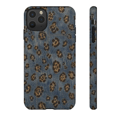 Denim Leopard Tough Case