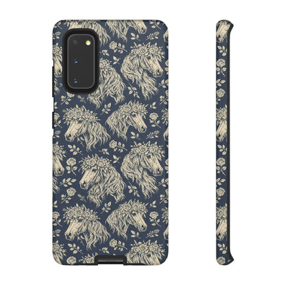 Floral Horses Tough Case