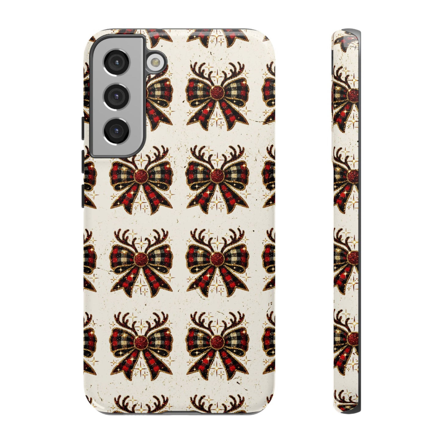 Christmas Antlers + Bows Tough Case