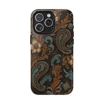 Tooled Paisley Magnetic Case