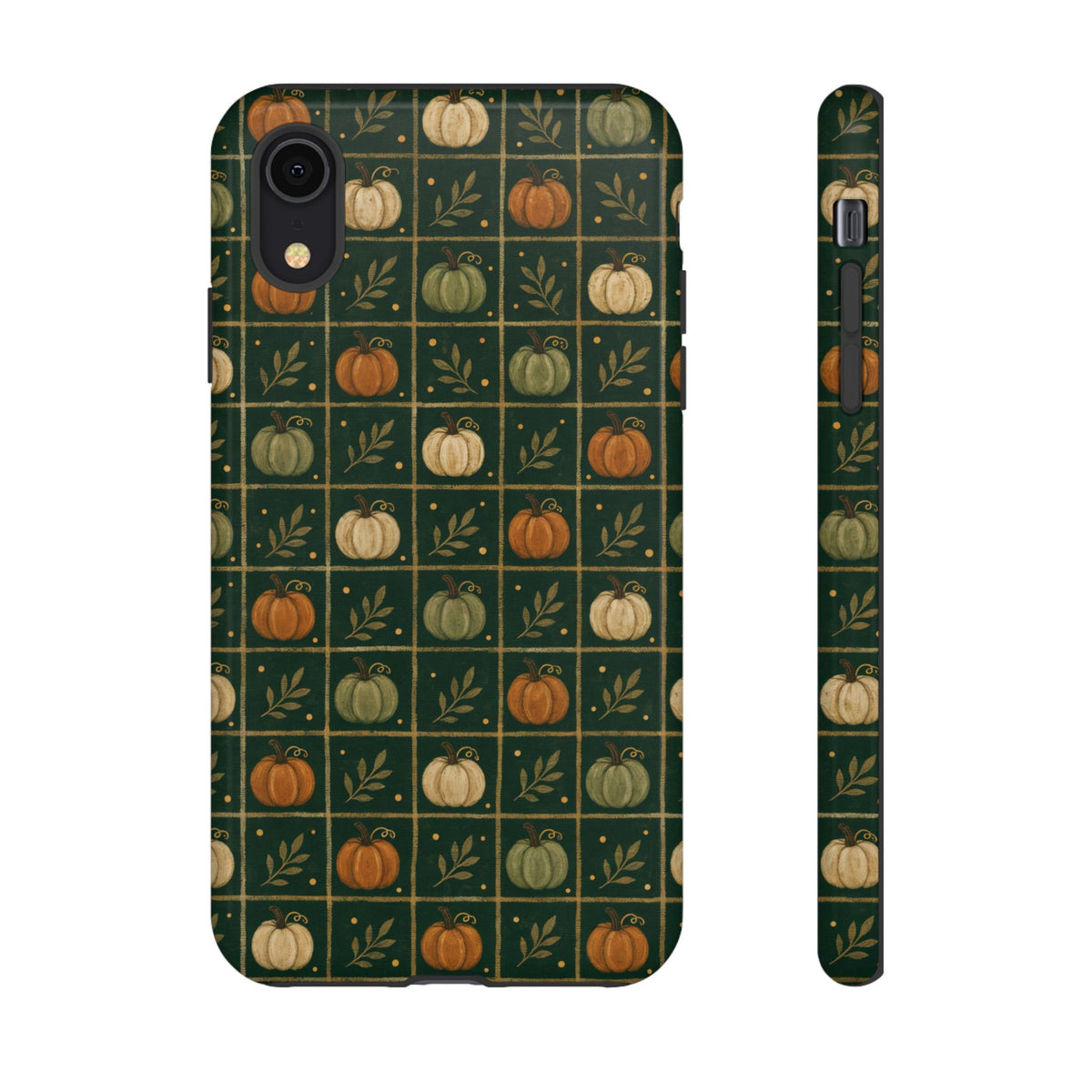 Green Pumpkin Check Tough Case