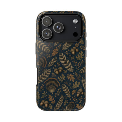 Navy Feathers Tough Case