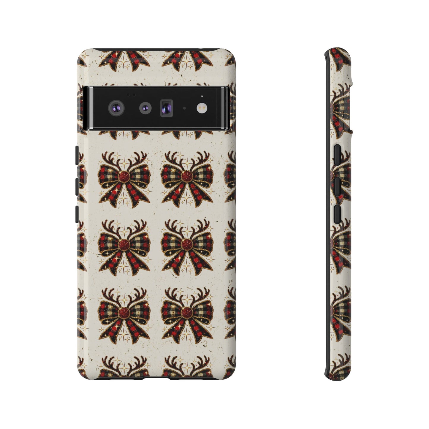 Christmas Antlers + Bows Tough Case