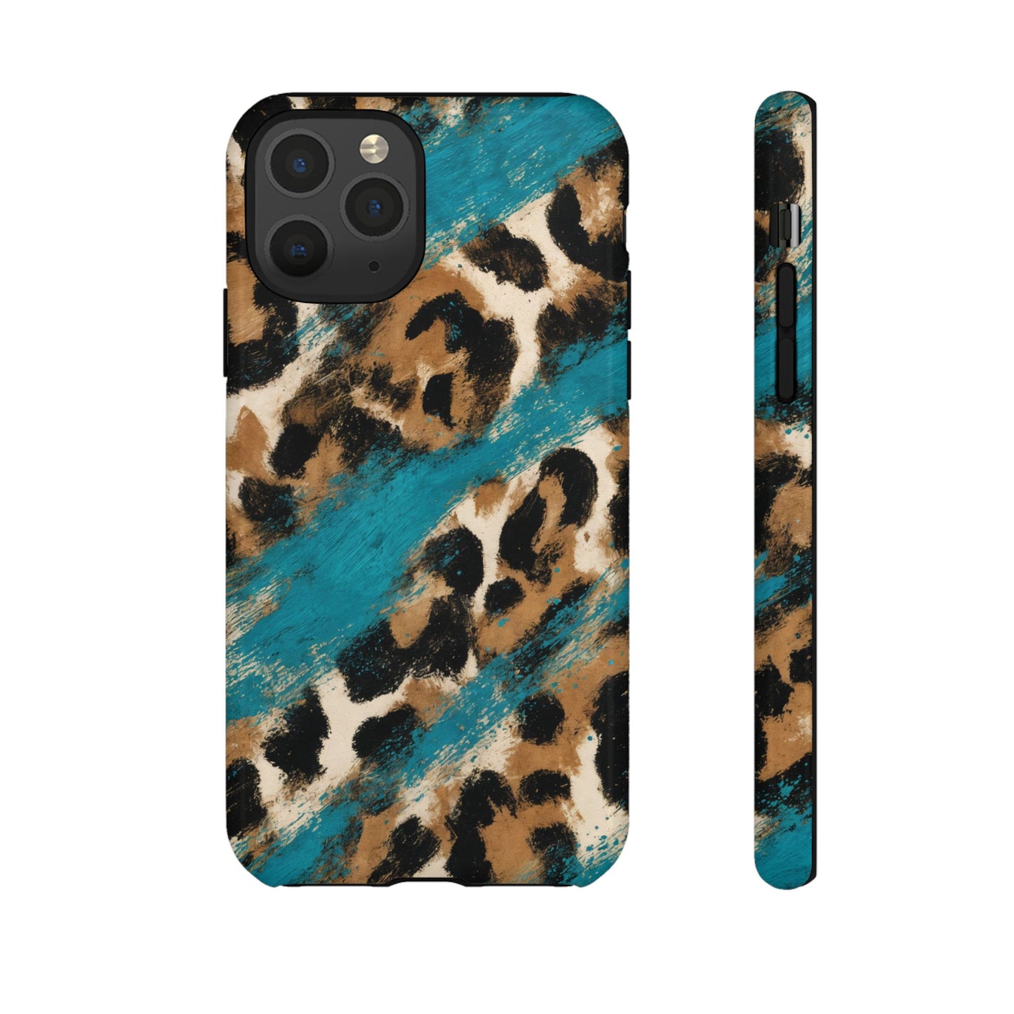 Turquoise Leopard Tough Case