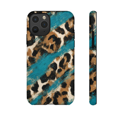 Turquoise Leopard Tough Case
