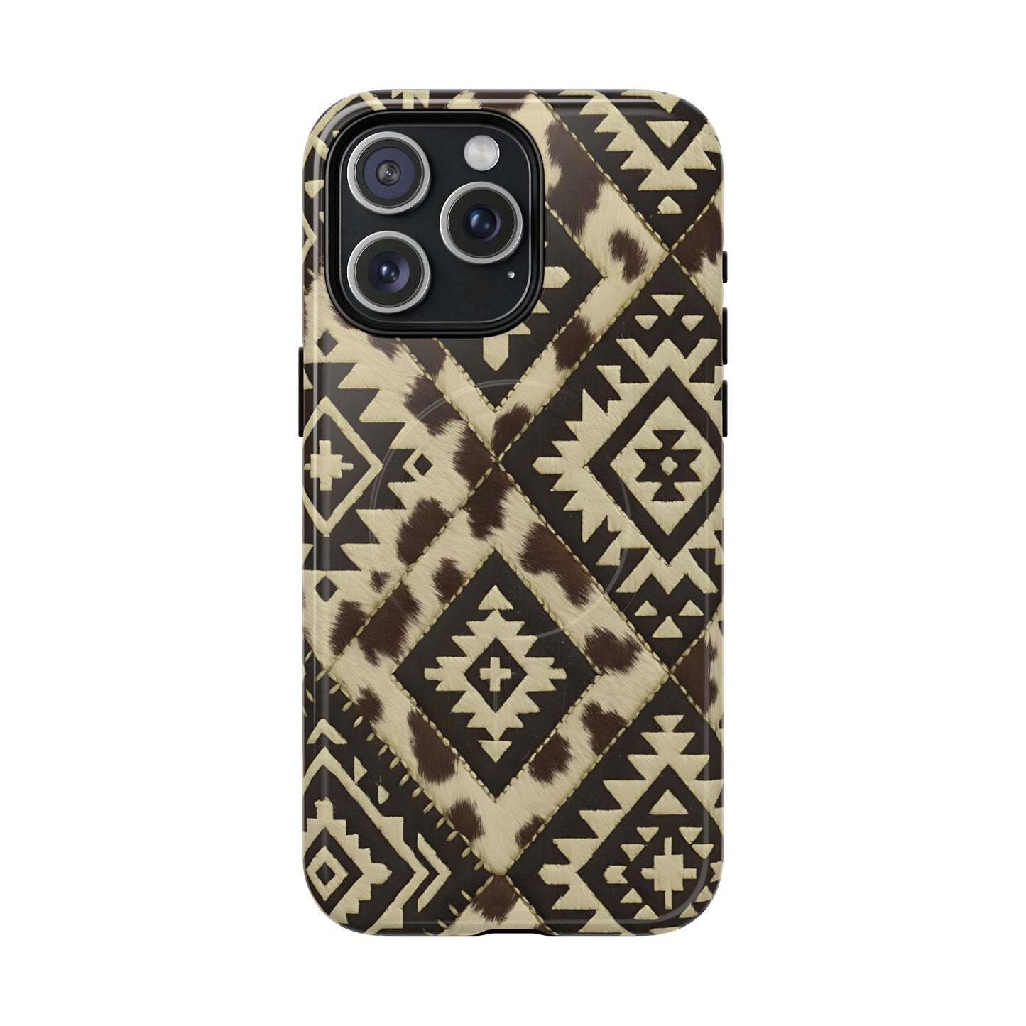 Chocolate Aztec Quilt Magnetic Case