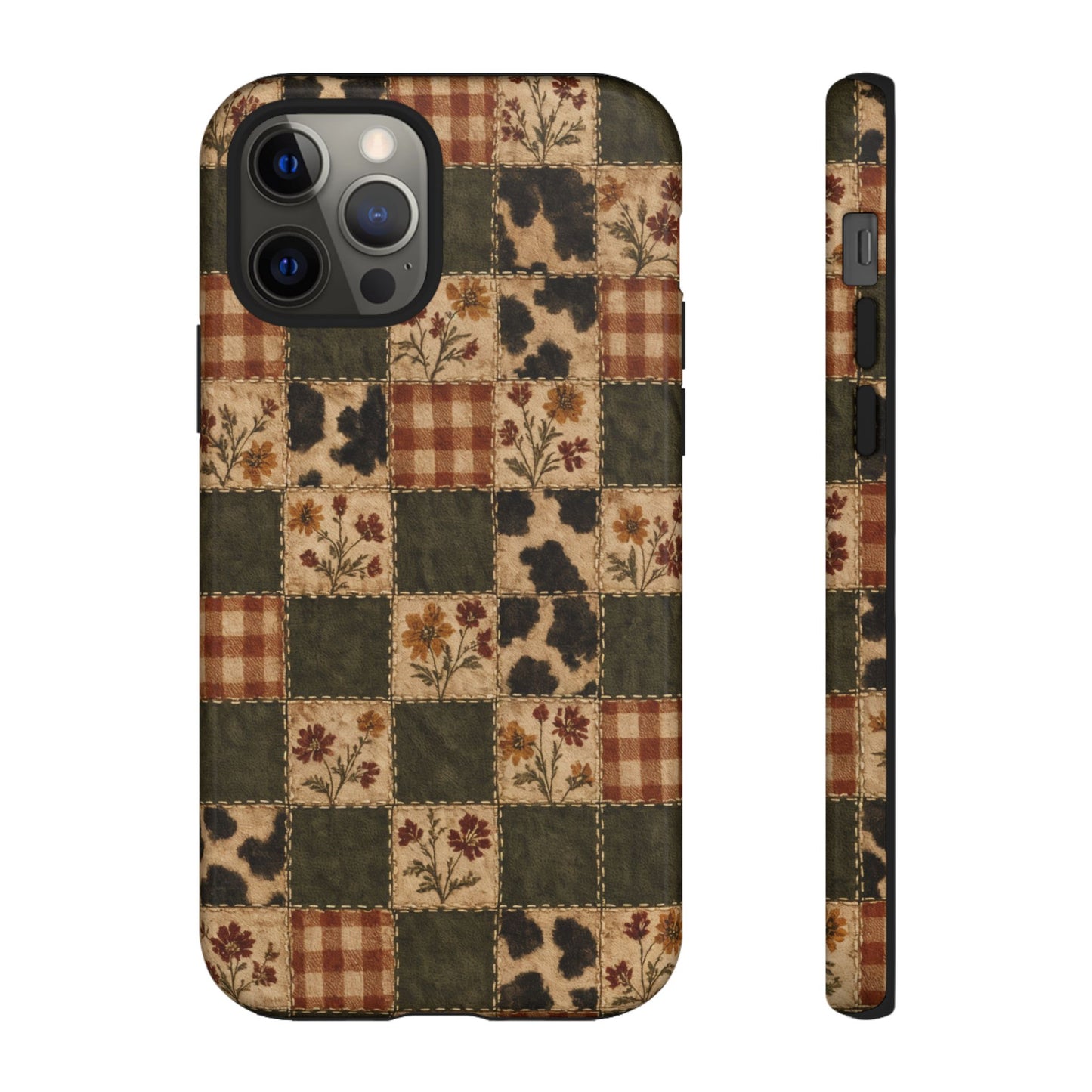Autumn Plaid Patchwork Tough Case