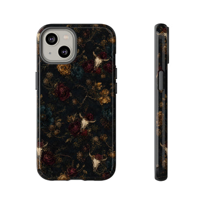 Bull Skull Bloom Tough Case