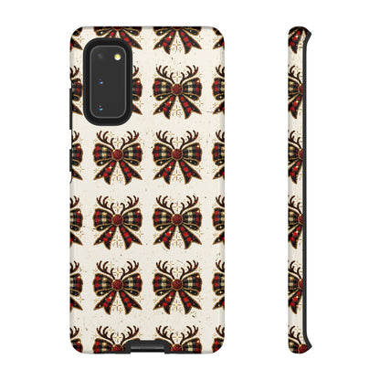 Christmas Antlers + Bows Tough Case