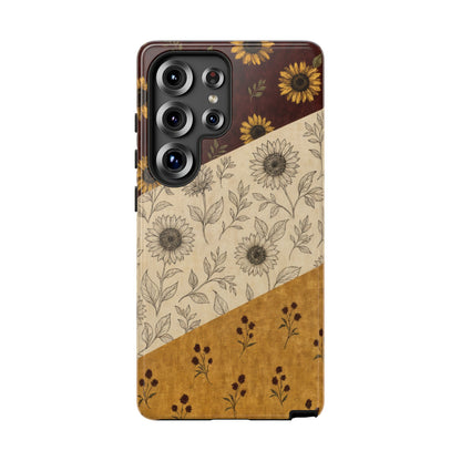 Sunflower Burgundy Swaths Tough Case