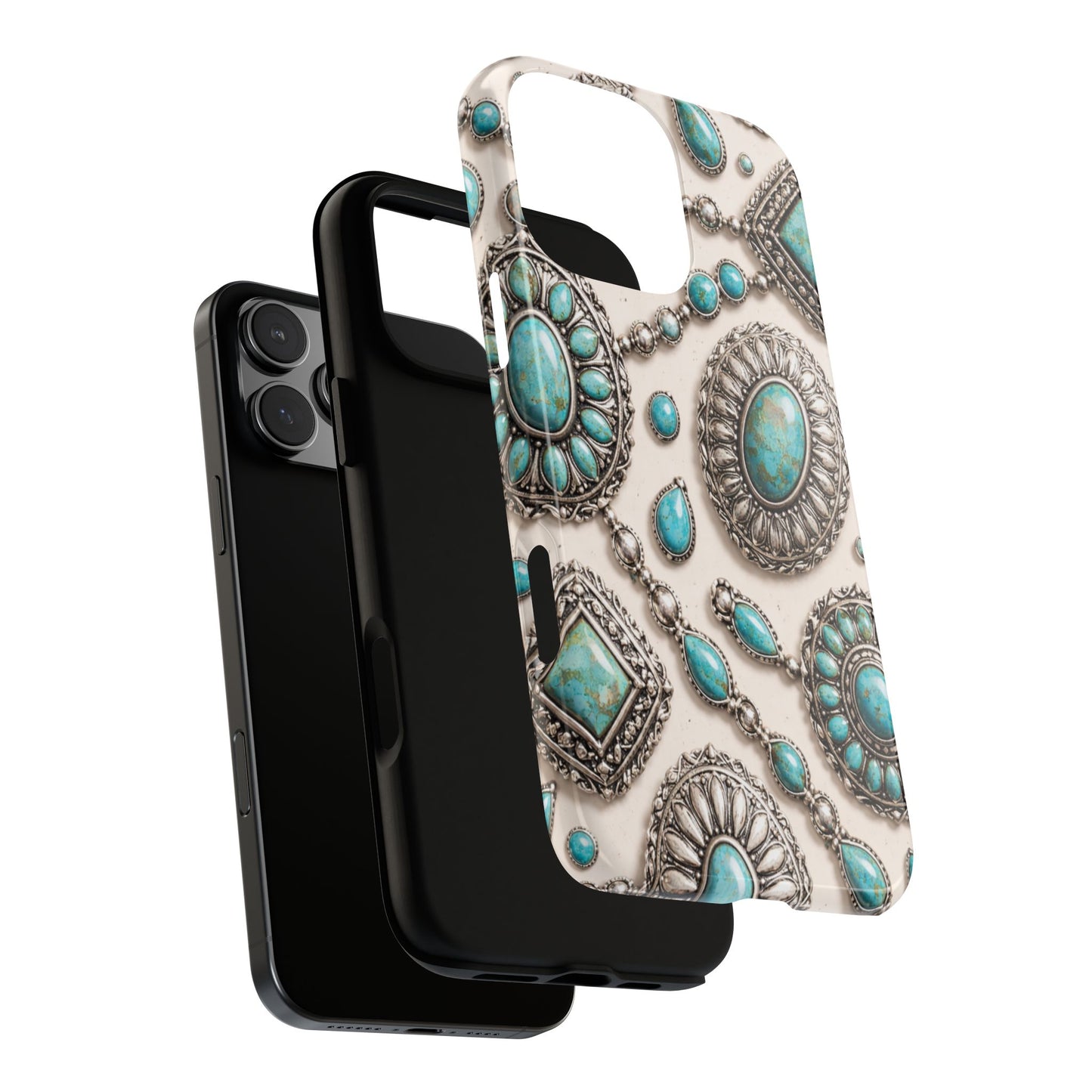 Turquoise Silver Concho Tough Case