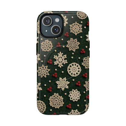 Crochet Snowflakes Magnetic Case