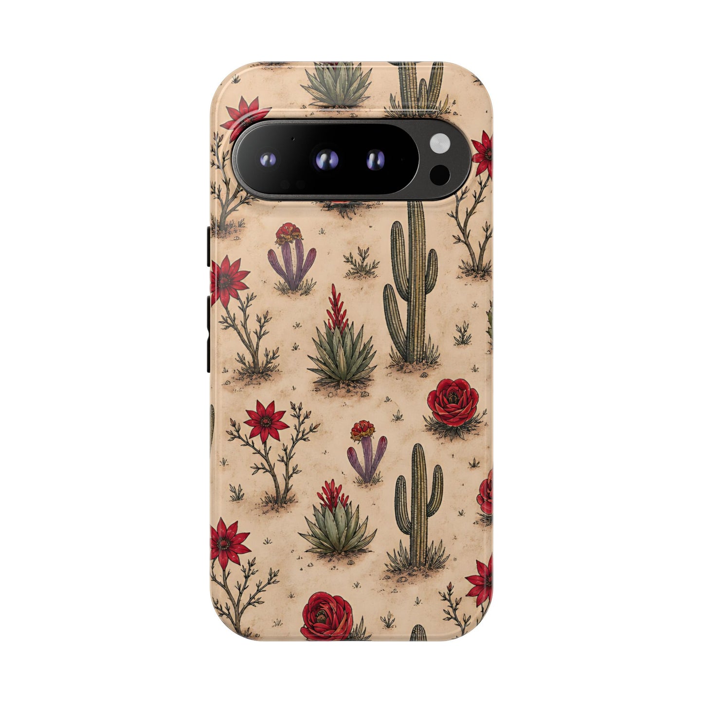 Red Bloom Desert Tough Case