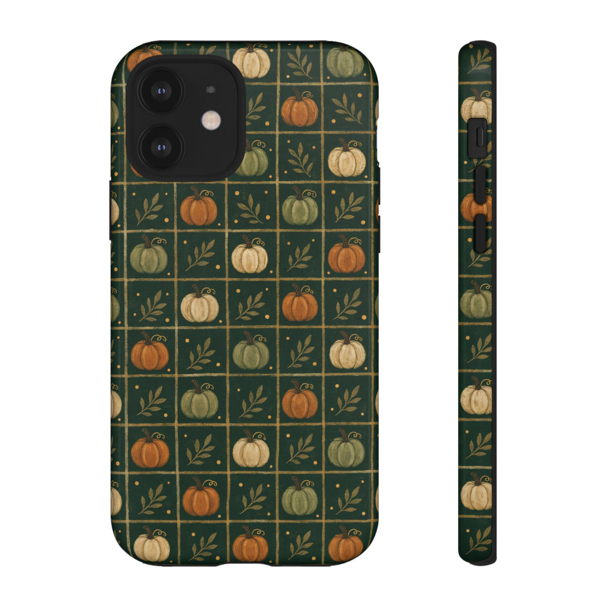 Green Pumpkin Check Tough Case