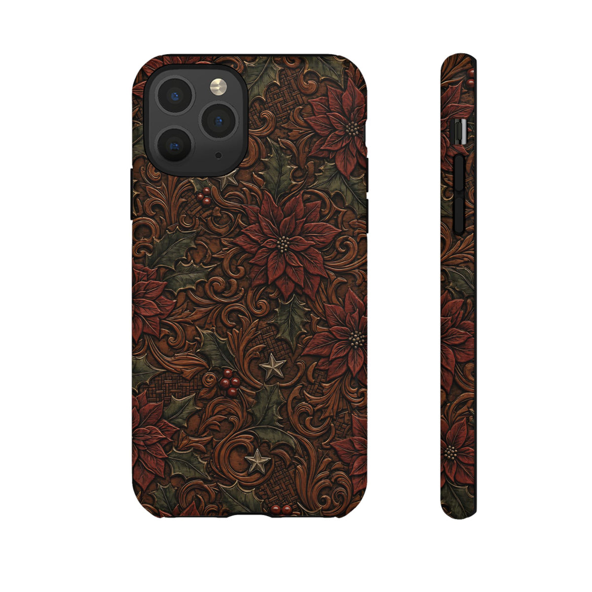 Tooled Poinsettia Tough Case