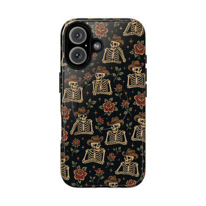 Cowboy Skeleton Roses Magnetic Case