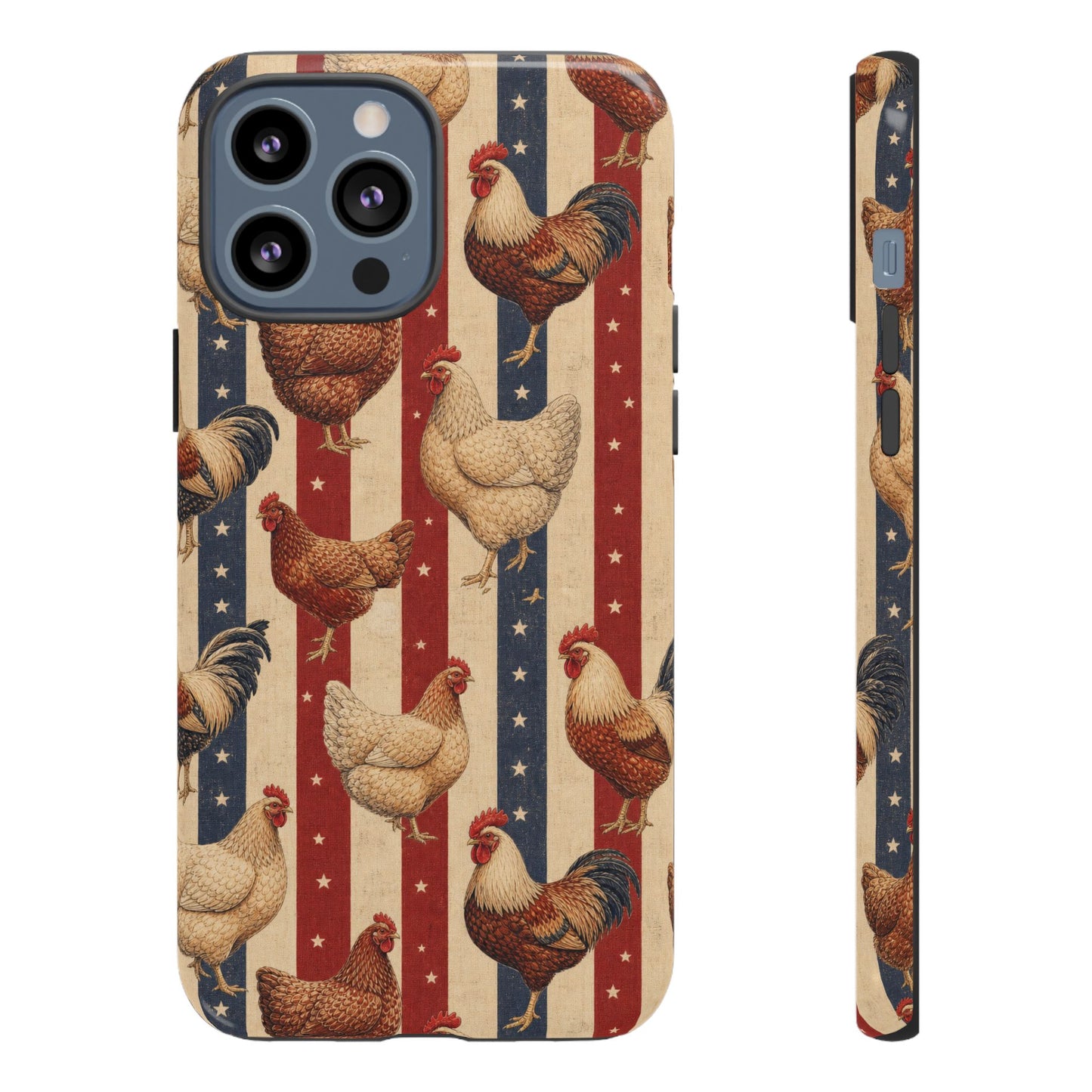 Chickens and Stripes Tough Case