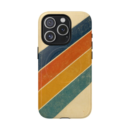 Retro Sunset Stripes Magnetic Case