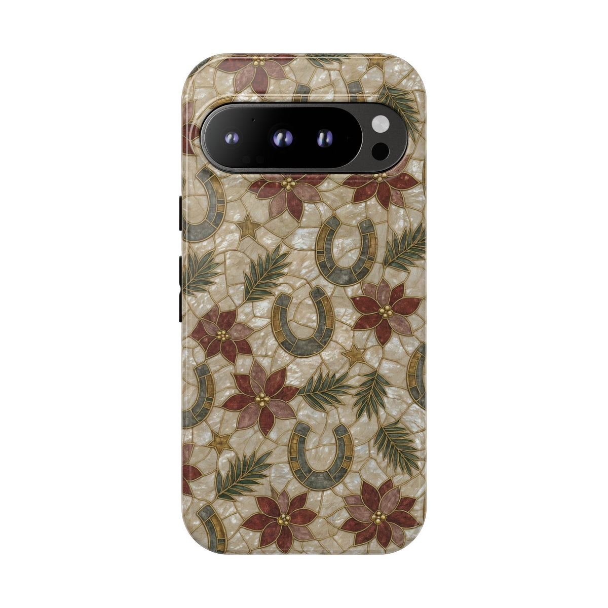 Pearl Horseshoe Poinsettia Tough Case