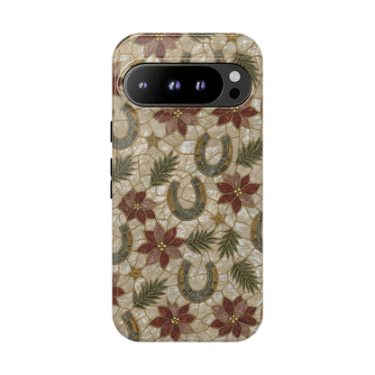 Pearl Horseshoe Poinsettia Tough Case