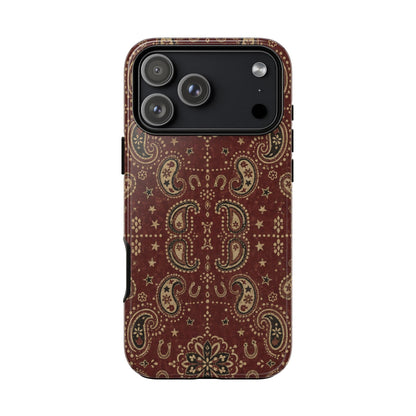 Burgundy Bandana Tough Case