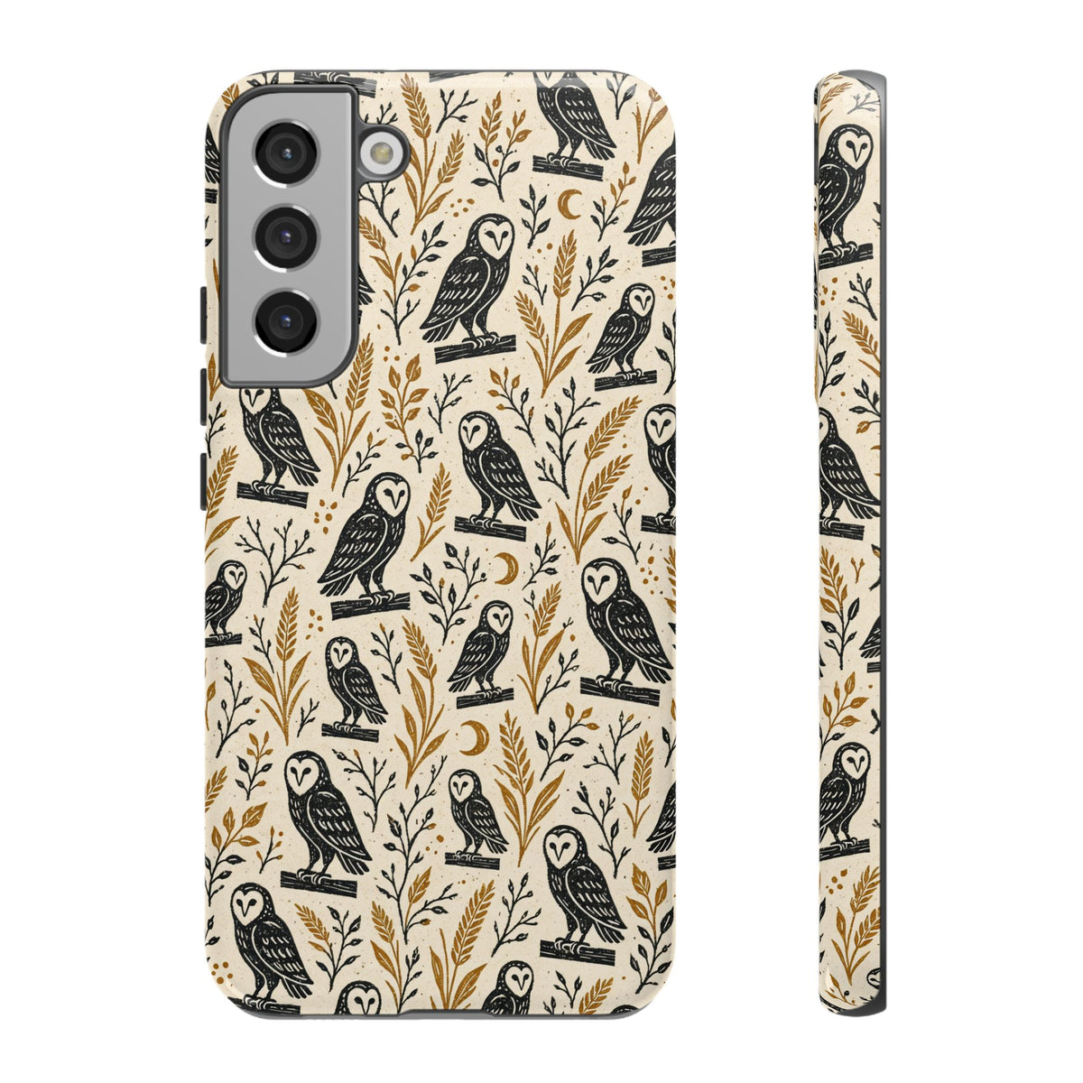Linocut Barn Owls Tough Case