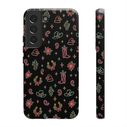 Neon Holiday Doodles Tough Case