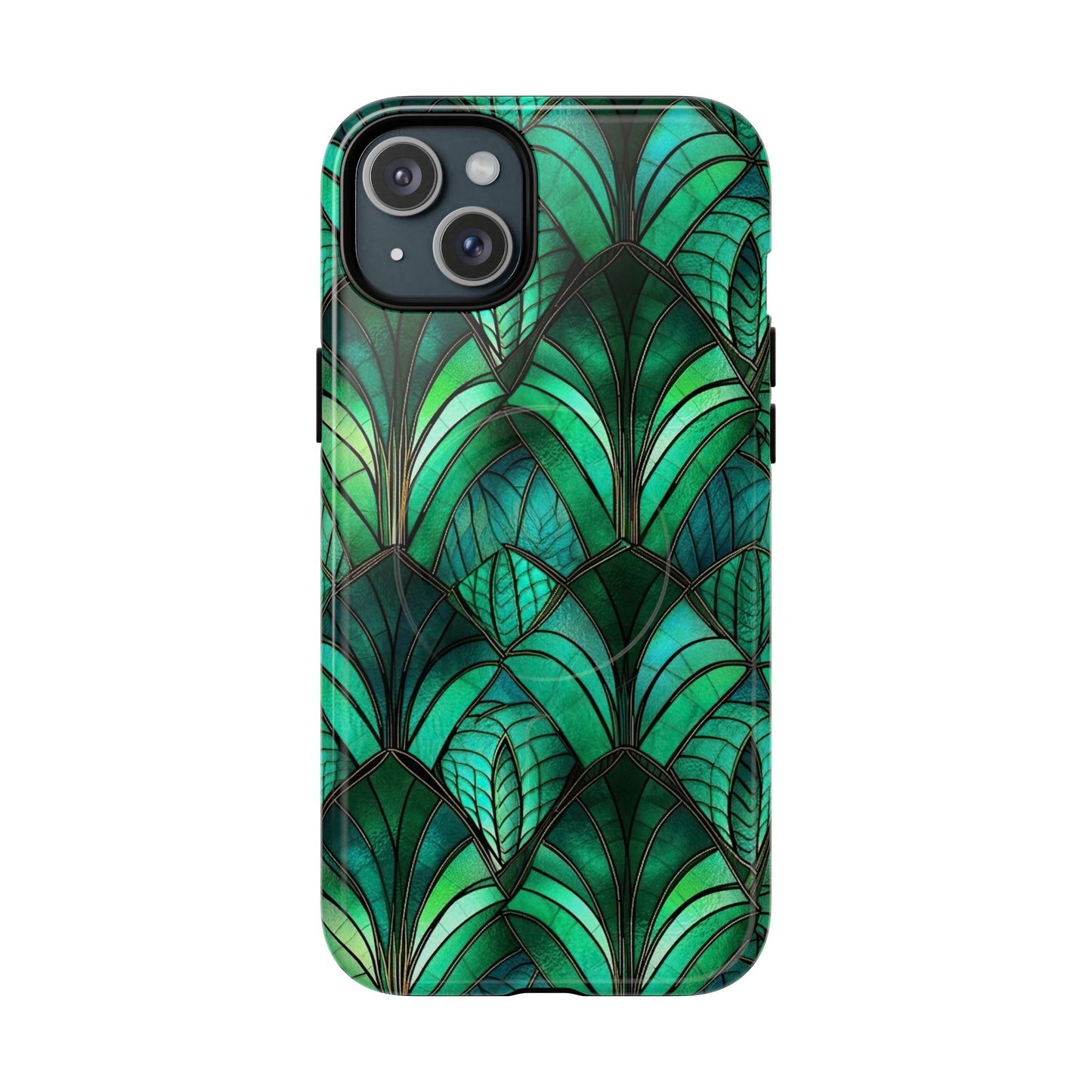 Emerald Green Stained Glass Magnetic Case