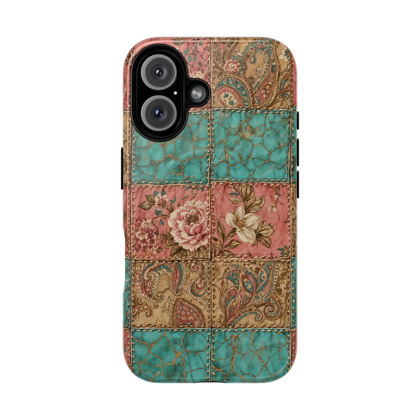 Turquoise Paisley Magnetic Case