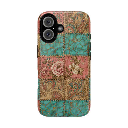 Turquoise Paisley Magnetic Case
