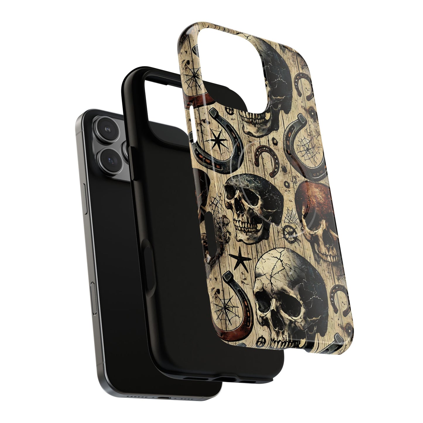 Skulls and Horseshoes Magnetic Case