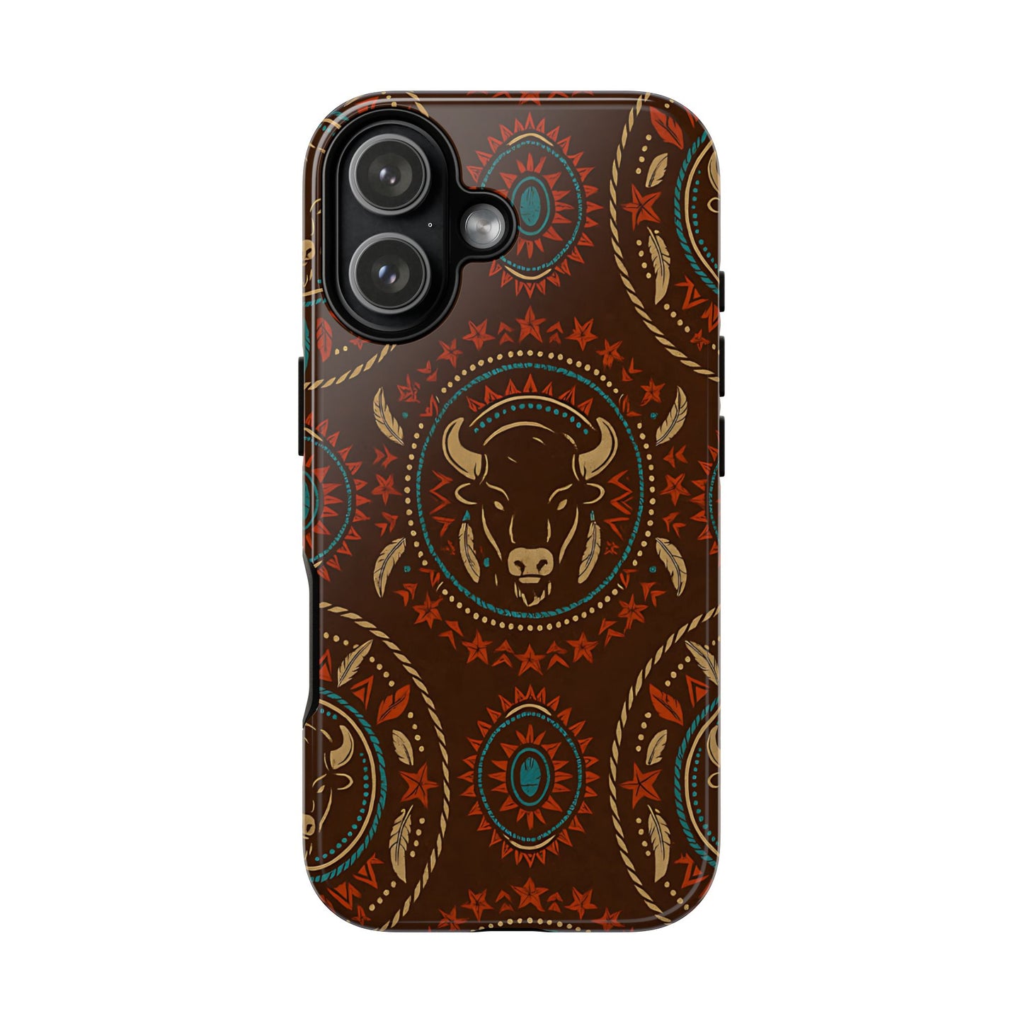 Bison Mandala Tough Phone Case