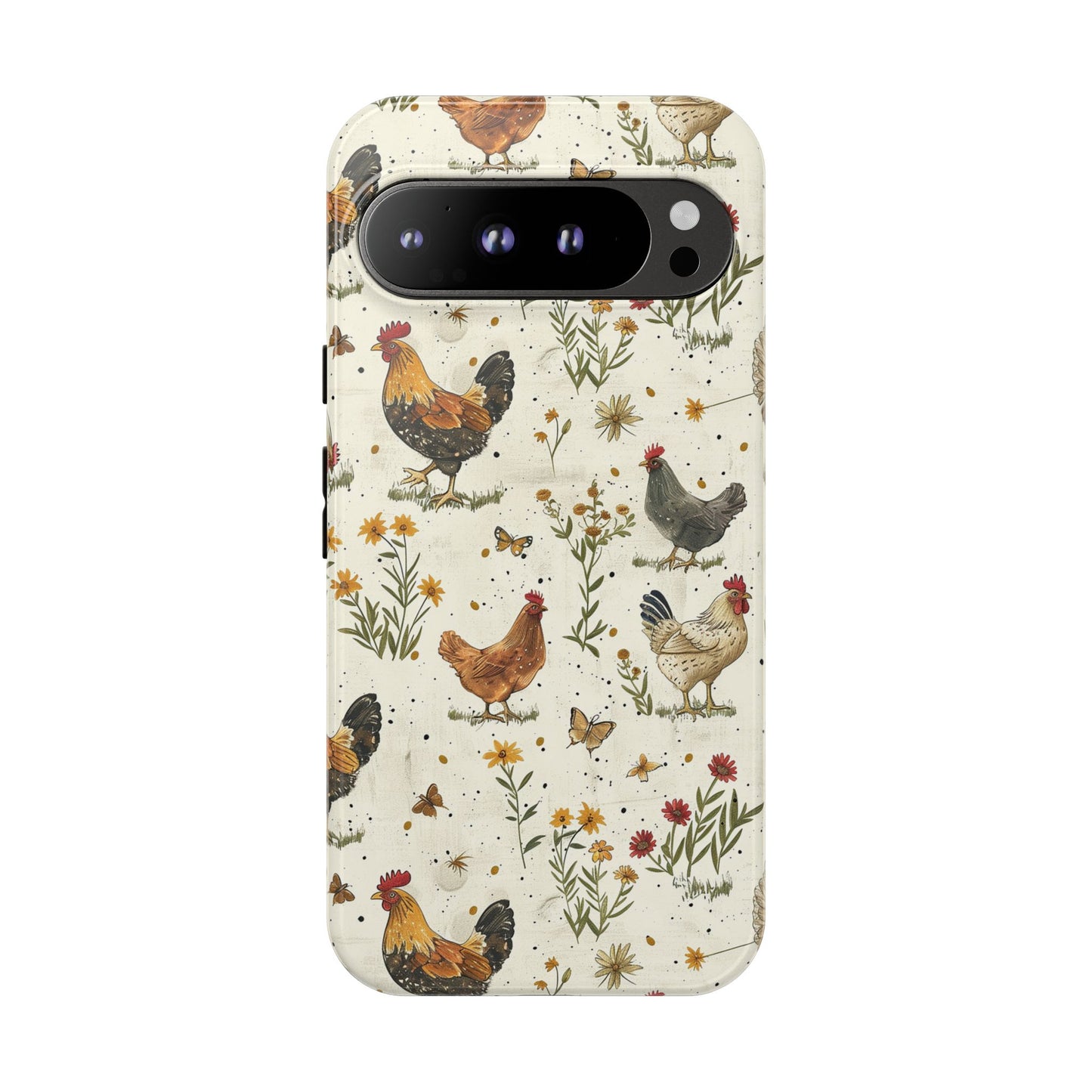 Cottage Core Chickens Tough Case