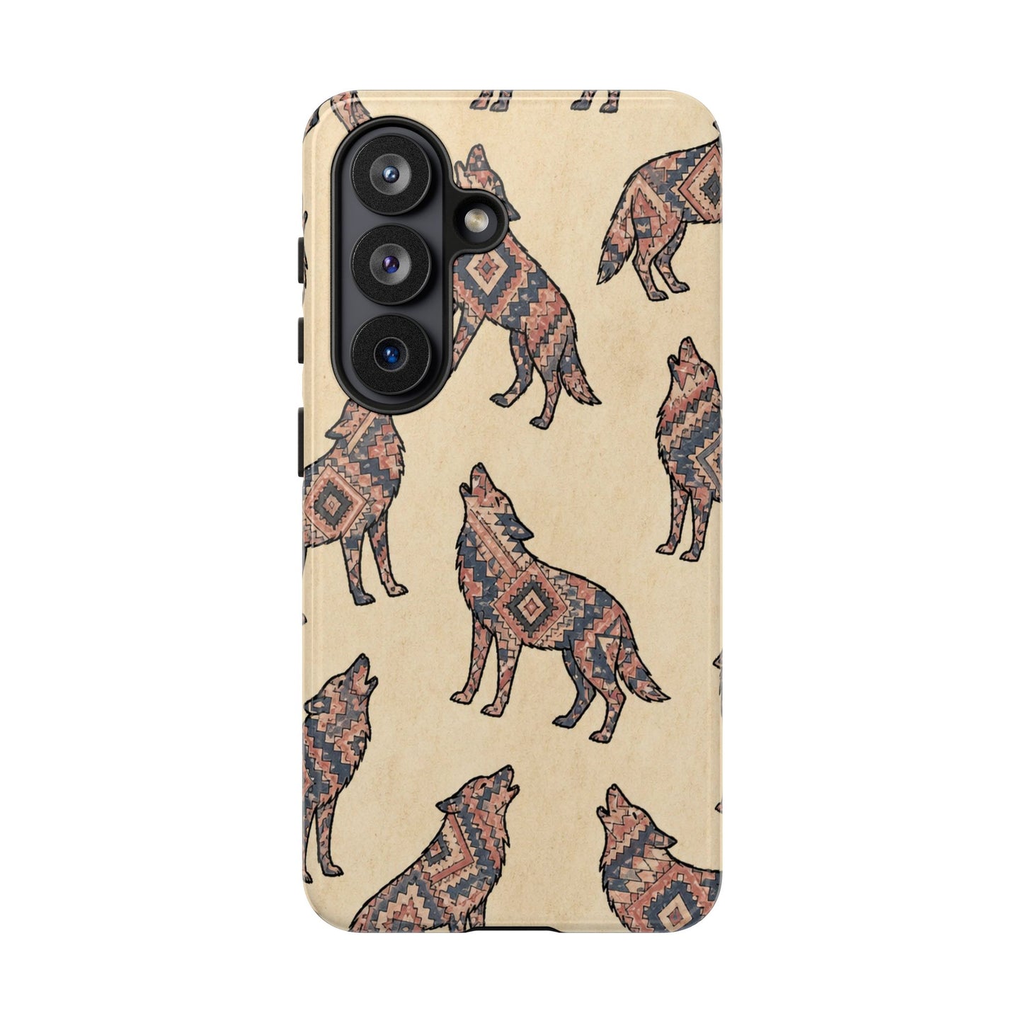 Rose Aztec Wolf Tough Case