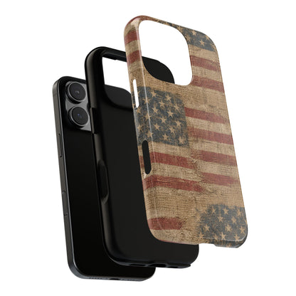 Burlap Flag Tough Case