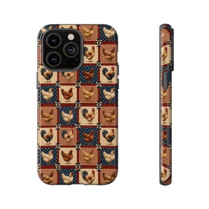 Patriotic Chicken Patchwork Tough Case