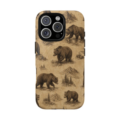 Vintage Bear Magnetic Case