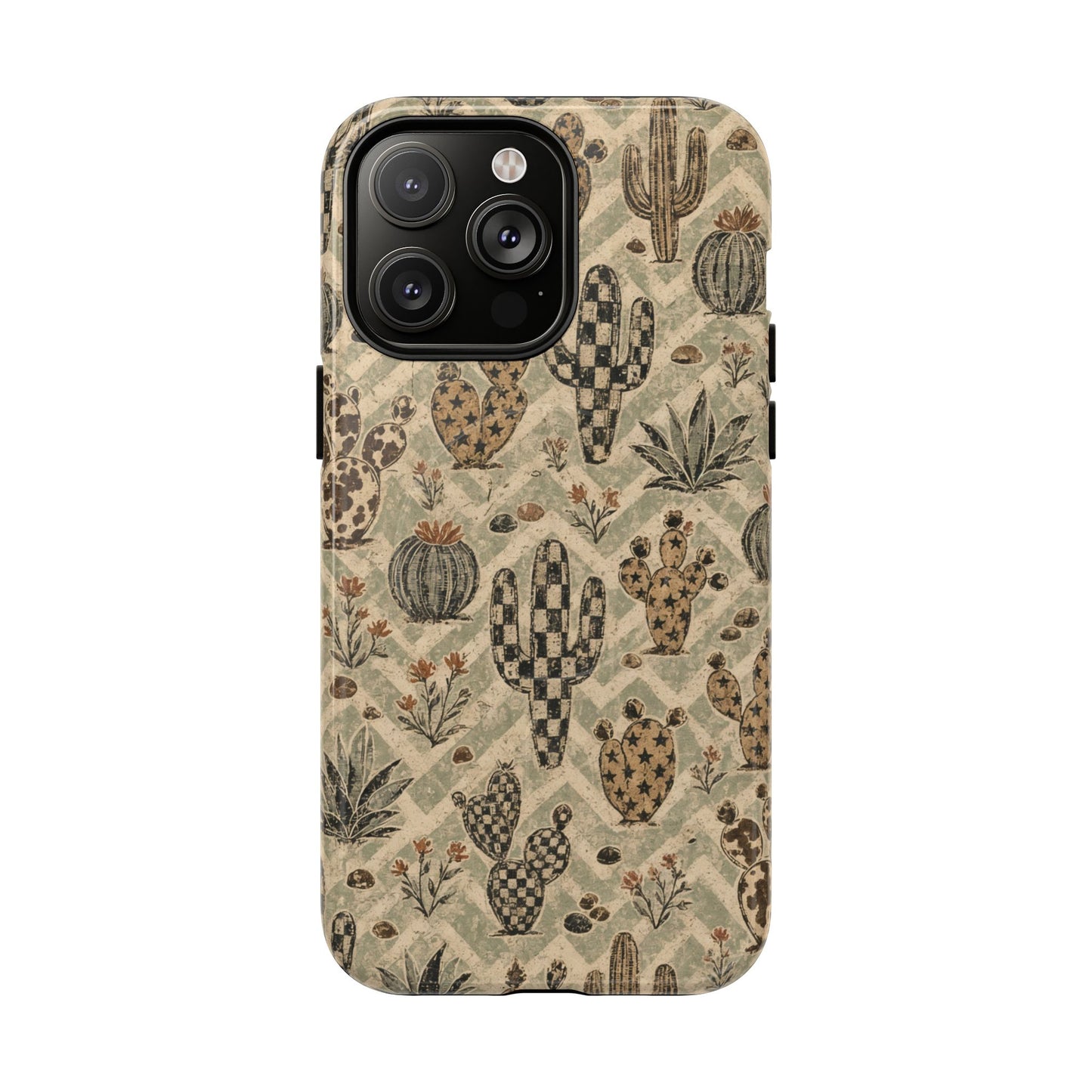 Checkered Cactus Magnetic Case