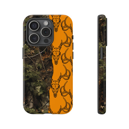 Camo Deer Skulls Orange Tough Case