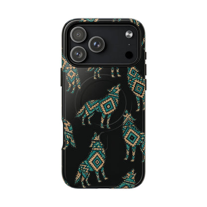 Turquoise Wolf Magnetic Case
