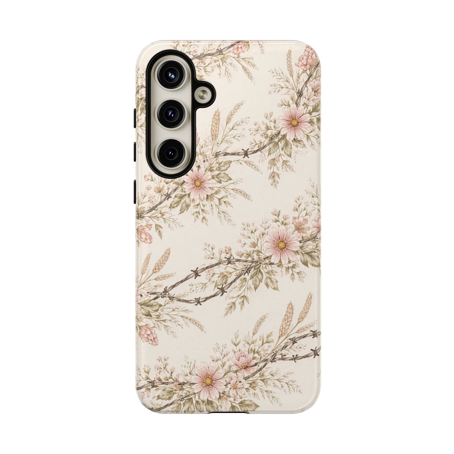 Floral Barbed Wire Tough Case