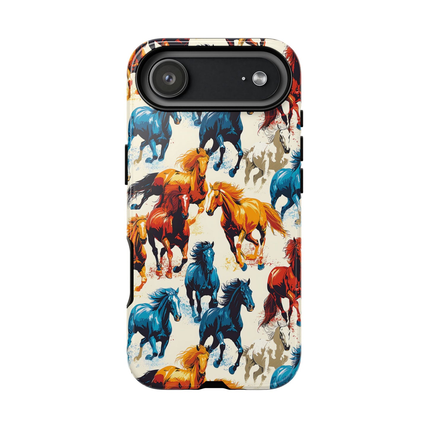 Colorful Horses Tough Phone Case