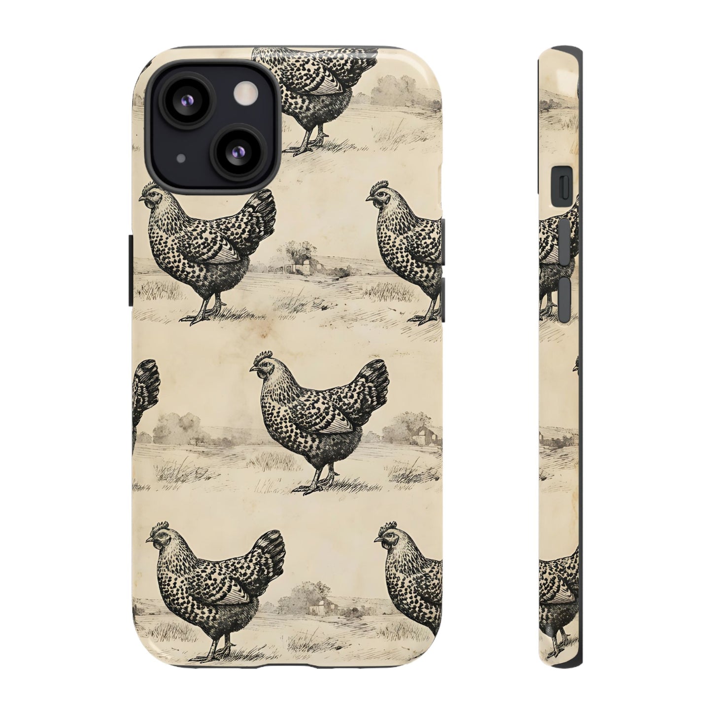 Vintage Chickens Tough Case