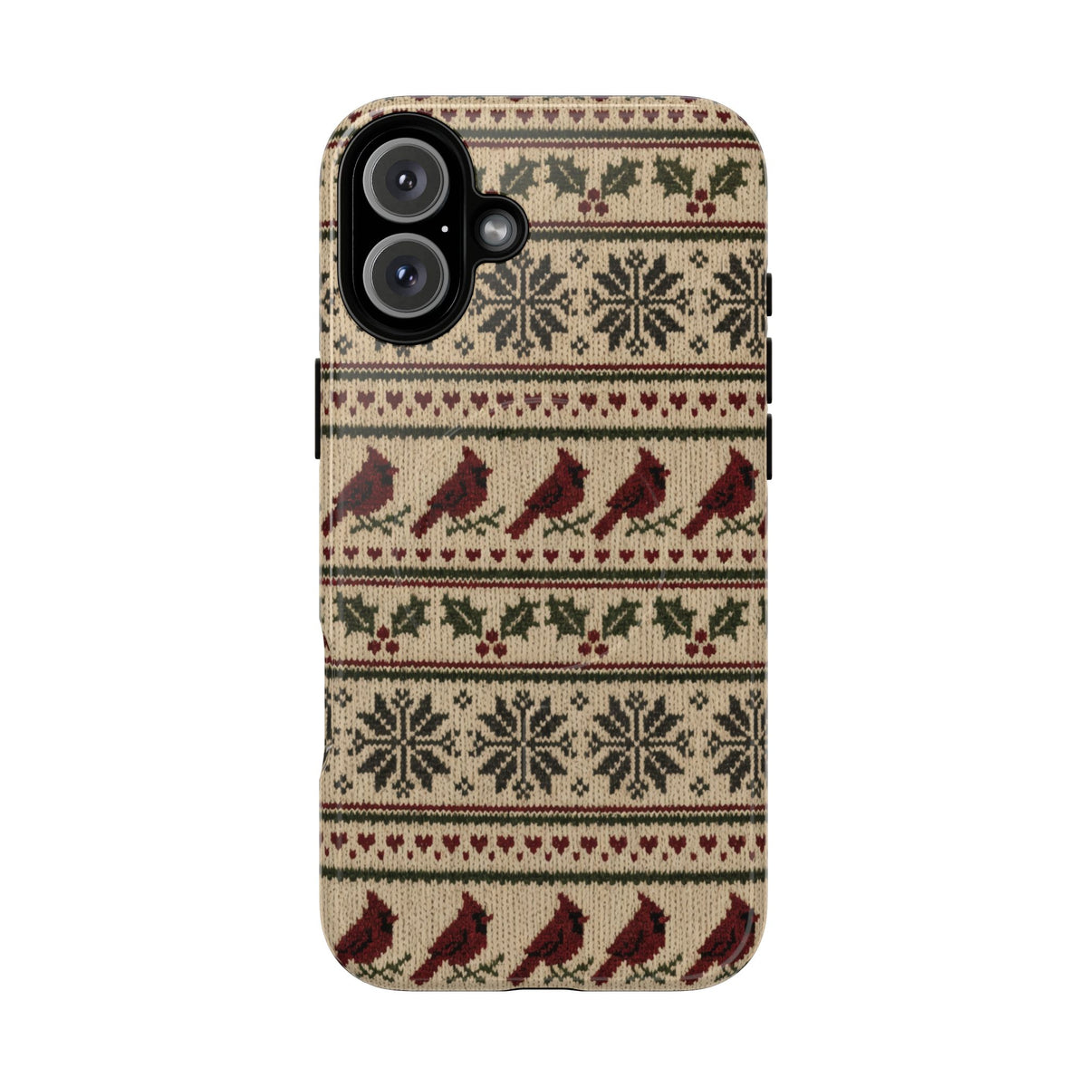 Fair Isle Cardinals Magnetic Case