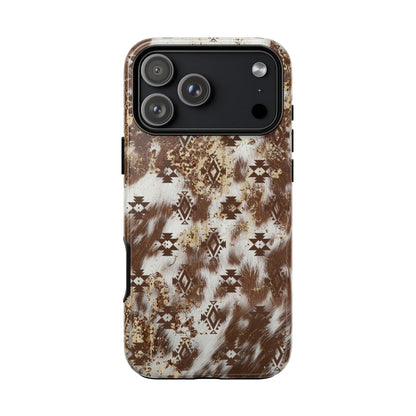 Aztec Cowhide Tough Phone Case