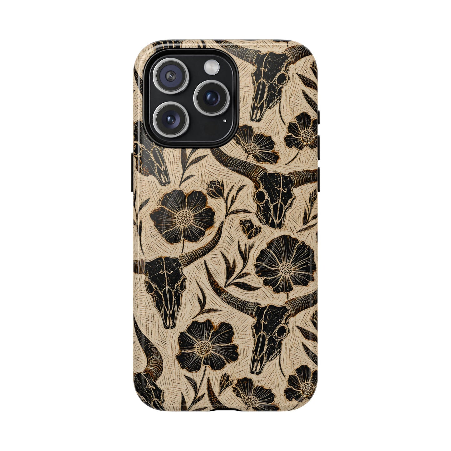 Carved Skulls Magnetic Case