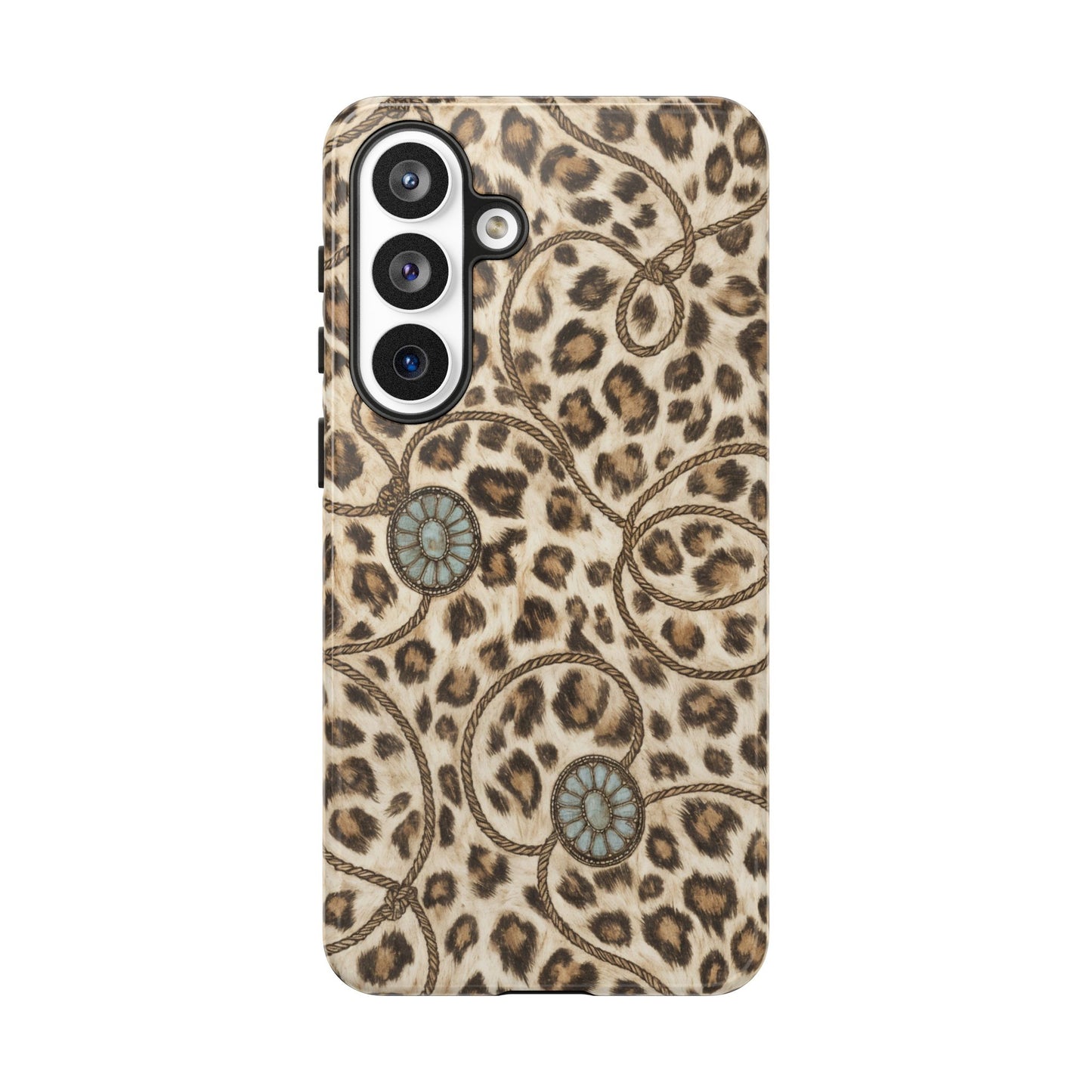 Leopard Rope Conchos Tough Case