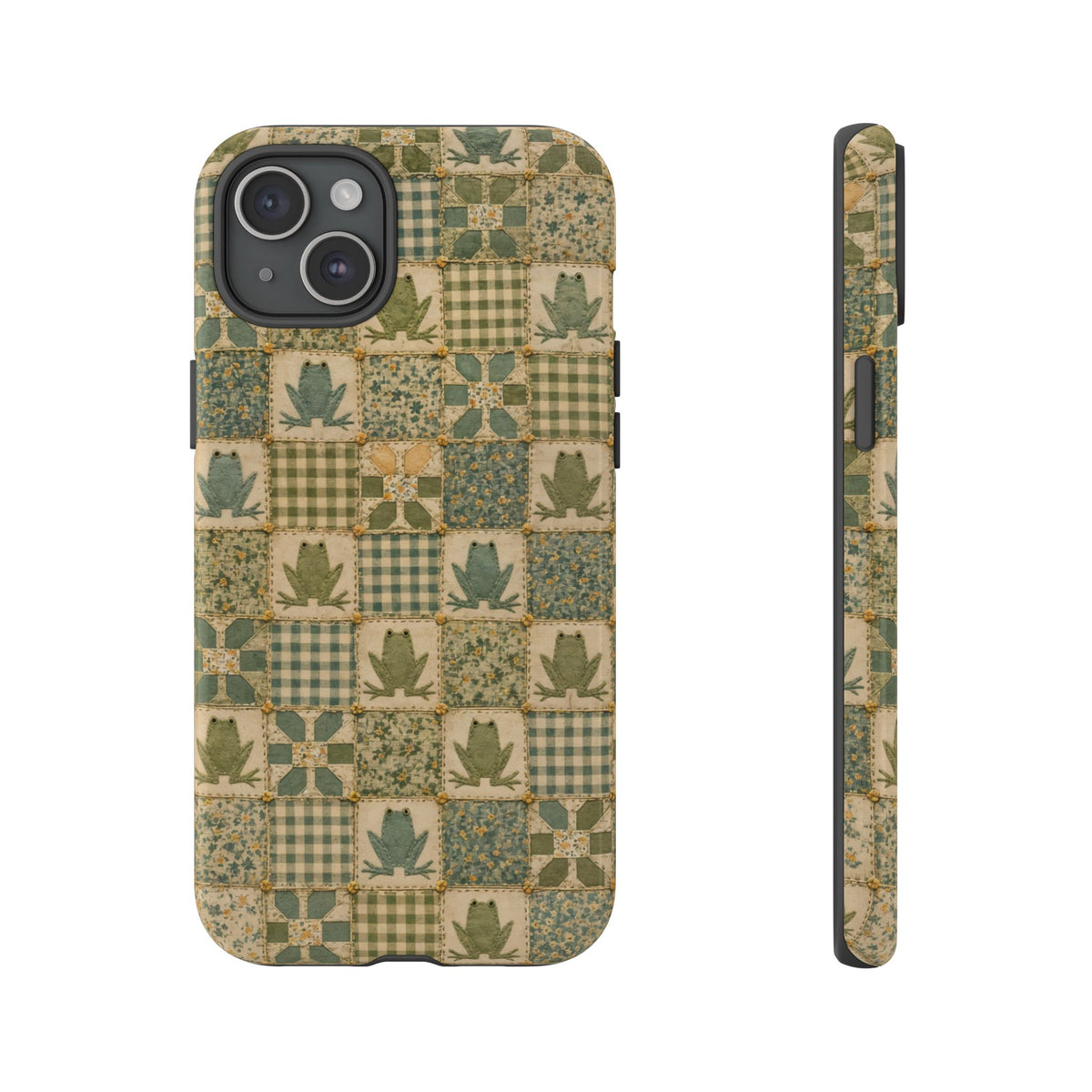 Frog Quilt Tough Case